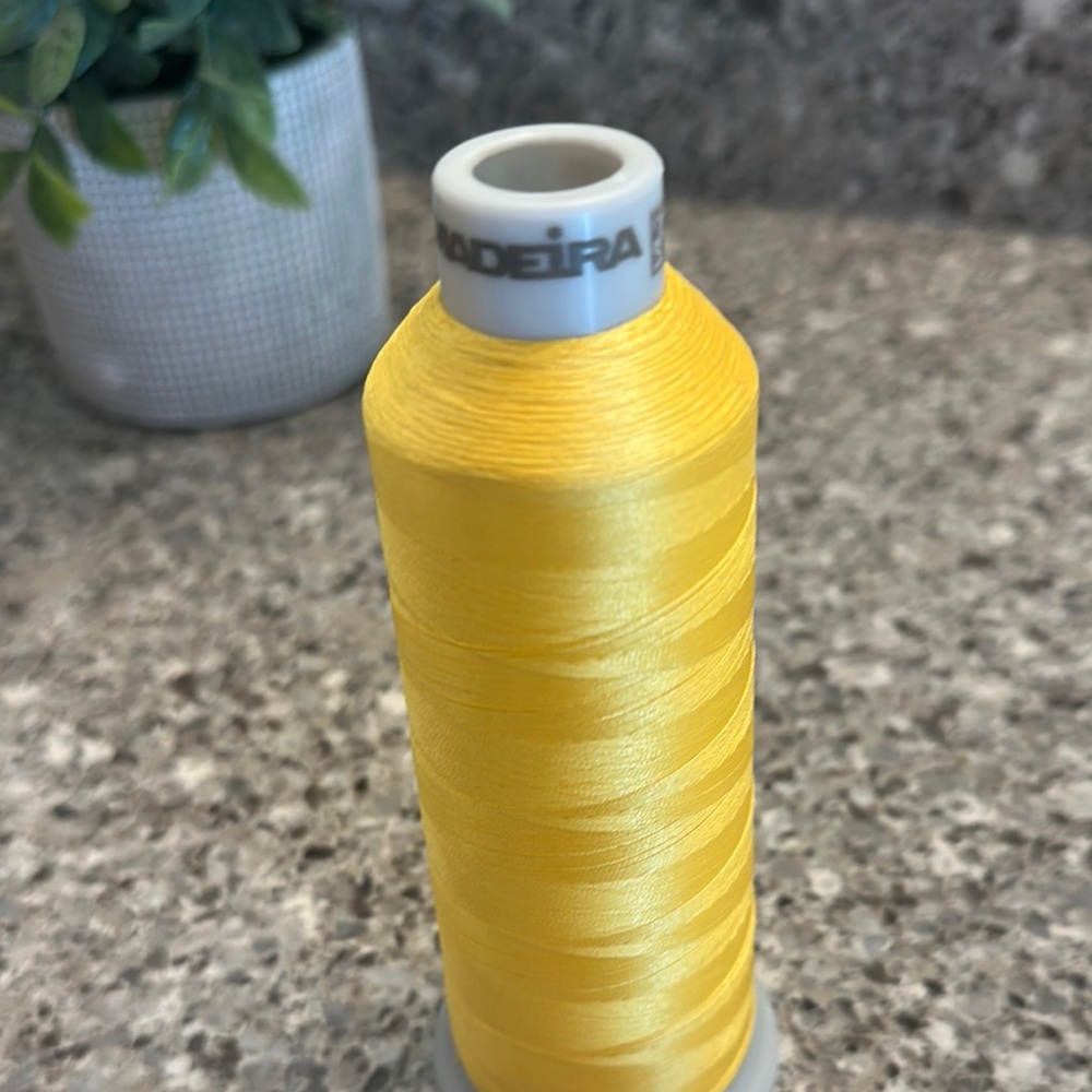 Madeira Yellow Thread Spool - Picture 2 of 3